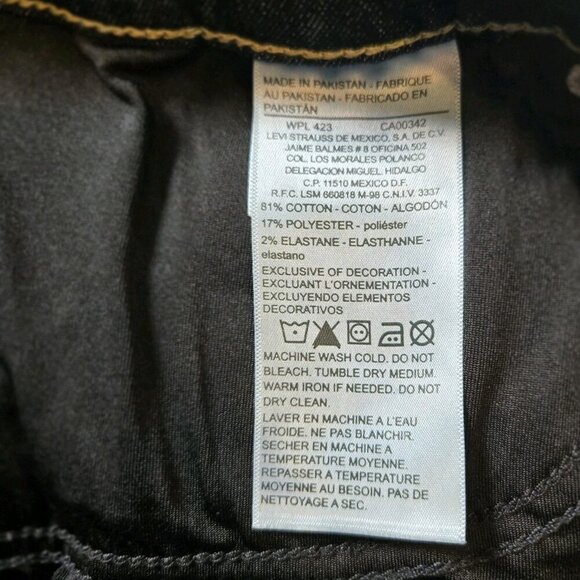 Levis Gold Womens PLUS 24 W Jeans Totally Shaping Boot Cut 42 X 31 Western Logo - Picture 5 of 10